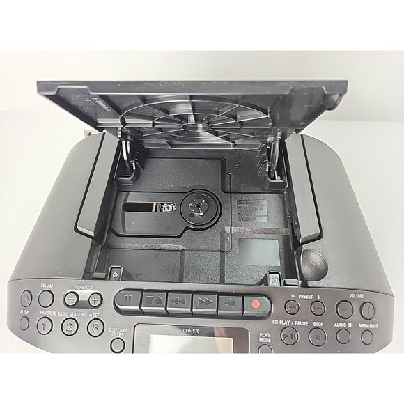 SONY CFD-S70 Stereo CD Player Cassette Recorder AM/FM Radio Boombox Tested Works - Picture 7 of 12